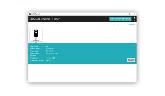 IDS NXT cockpit Finder Screenshot
