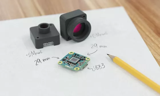 Extra small, extra cost-effective:  uEye+ XLS cameras from IDS