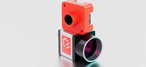 Example of an IDS industrial camera with individual colour or print.