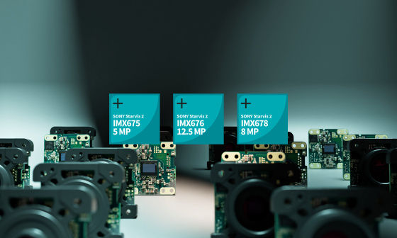 IDS cameras with inserts for new sensor variants.