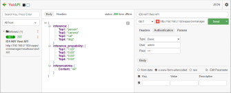 Comfortable GUI interface for REST communication directly in the browser
