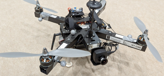 Quadcopter with USB3 uEye LE camera from IDS