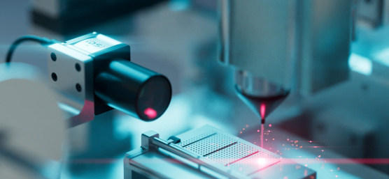 IDS camera monitors laser process in industrial application