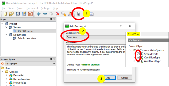 How to subscribe to a result event is marked step by step