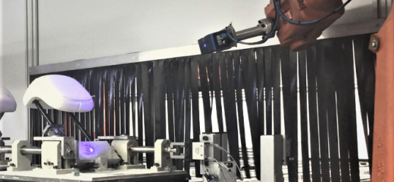 Foam parts are inspected by an Ensenso 3D camera