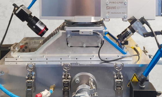 Test setup in university laboratory with 2 IDS industrial cameras