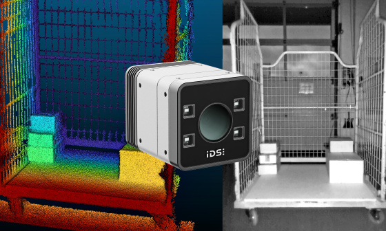 A Nion in front of a 3D point cloud and the actual photograph of a lattice wagon.