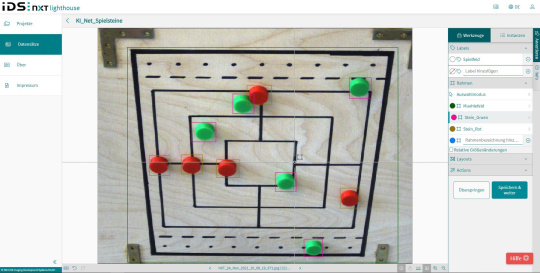 IDS NXT lighthouse software that analyses the mill game board