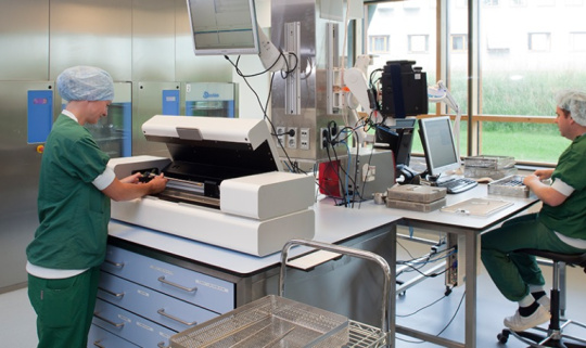 Inspection of an endoscope by a machine and a laboratory technician