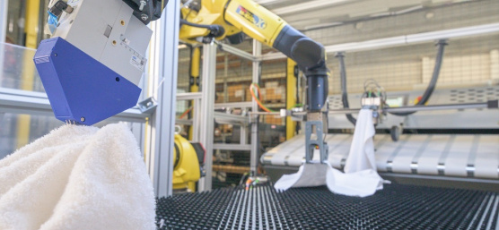 Intelligent robotics for laundries closes automation gap