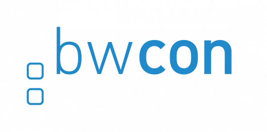 The logo of bwcon (Baden Württemberg: connected).