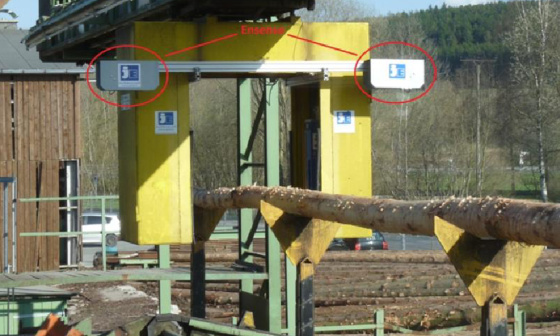 Measuring timber using two Ensenso stereo 3D cameras