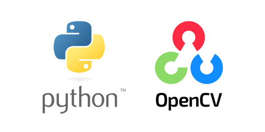 Python and OpenCV logos side by side