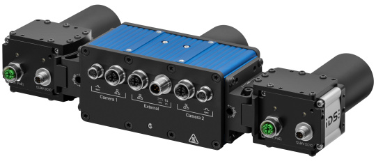 IDS 3D camera of the Ensenso XR series rear view with connections