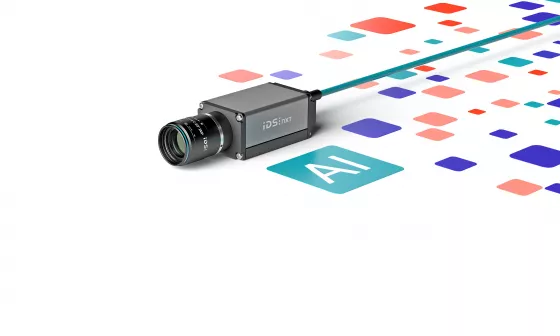 IDS NXT industrial cameras with integrated AI-based image processing and Vision App OS