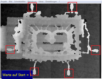 Casting beans screenshot 3D data displayed in grey value levels