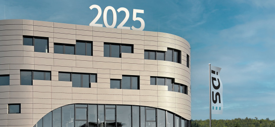IDS building in Obersulm (Germany) with IDS flag and the year 2025.