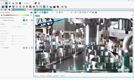 Screenshot of the adjustable auto functions in IDS peak