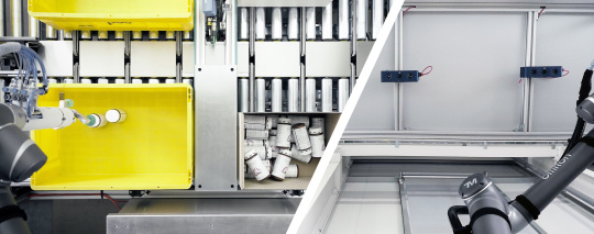 Two Ensenso 3D cameras provide the system with the essential image data