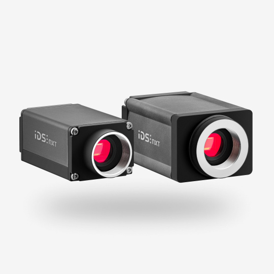 IDS NXT malibu and oslo industrial cameras side by side