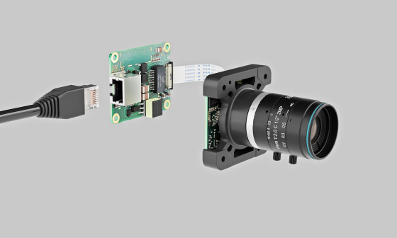 Modular IDS industrial camera with GigE connection