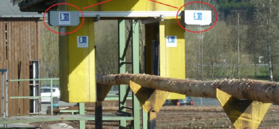 Measuring timber using two Ensenso stereo 3D cameras