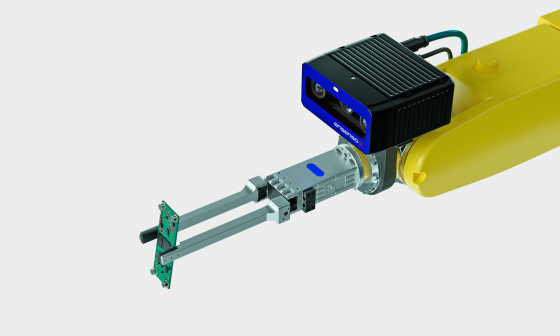 Ensenso B 3D camera mounted on robot arm