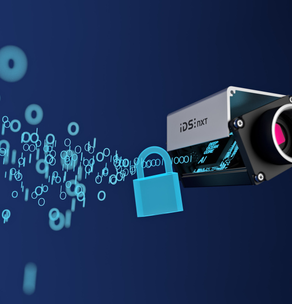 IDS NXT with open housing ‘KI’, code and lock to the left of it