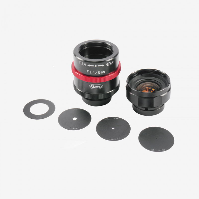 Lens, Kowa, LM8JCM-WP, 8 mm, 2/3"